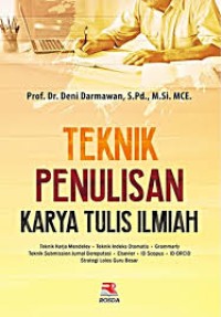 Image of Teknik Penulisan Karya Tulis Ilmiah