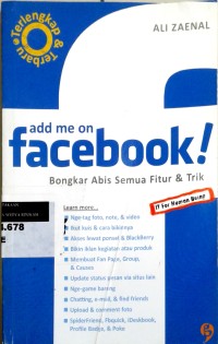 Image of Add me on facebook: bongkar abis semua fitur & trik