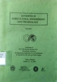Image of Advances in Agricultural Engineering and Technology Volume I