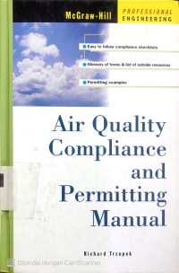 Image of Air quality compliance and permitting manual