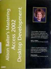 Image of Alison balter's mastering microsoft Access 2002 desktop development