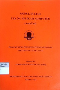 Image of Aplikasi komputer (autocad)