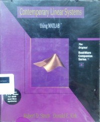 Image of Contemporary linear systems using MATLAB