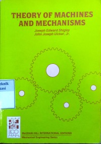 Image of Theory of machines and mechanisms
