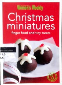 Image of Christmas miniatures: finger food and tiny treats