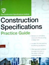 Image of The CSI construction specifications practice guide