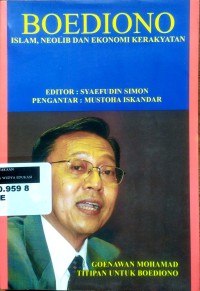 Image of Boediono: Islam, neolib dan ekonomi kerakyatan