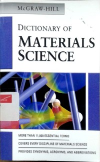 Image of Dictionary of materials science