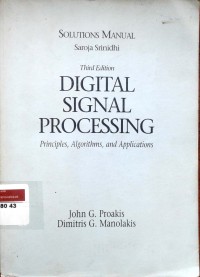 Image of Digital signal processing: principles, algorithms, and applications