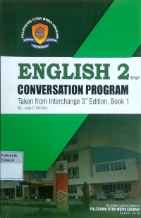Image of English 2: conversation program taken from interchange 3rd edition, book 1