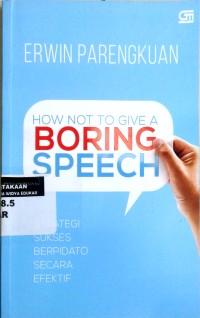 Image of How not to give a boring speech
