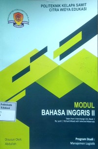 Image of Bahasa inggris II: modul