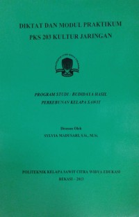 Image of Kultur jaringan: diktat modul pratikum