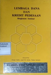 Image of Lembaga dana dan kredit pedesaan: ringkas seminar