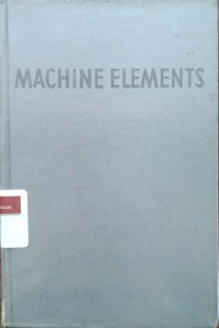 Image of Machine elements a textbook