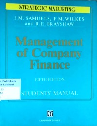 Image of Management of Company Finance. 5th ed