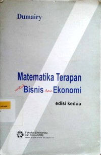 Image of Matematika terapan untuk bisnis dan ekonomi