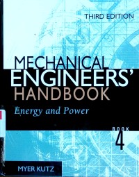 Image of Mechanical engineers' handbook. Vol. 4: Energy and power