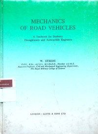 Image of Mechanics of road vehicles: a textbook for student draughtsmen and automobile engineers
