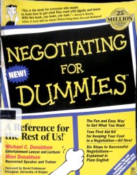 Image of Negotiating for dummies