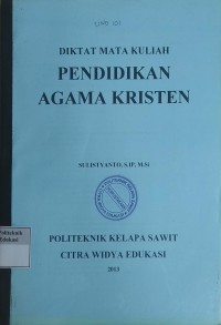 Image of Pendidikan agama kristen: diktat mata kuliah