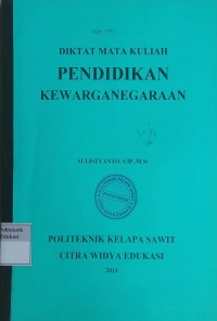Image of Pendidikan kewarganegaraan: diktat kuliah