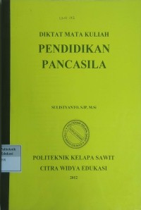 Image of Pendidikan pancasila: diktat mata kuliah