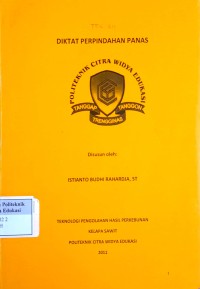 Image of Perpindahan panas: diktat