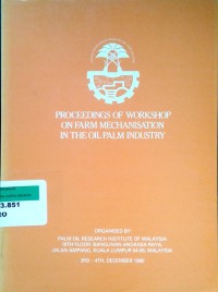 Image of Proceedings 1999 PIPOC : PORIM international palm oil congress: agriculture