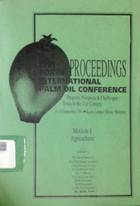 Image of Proceedings 1991 PORIM international palm oil conference: 9 - 14 September 1991