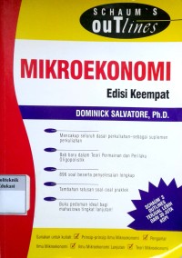 Image of Schaum's outline teori dan soal-soal mikroekonomi