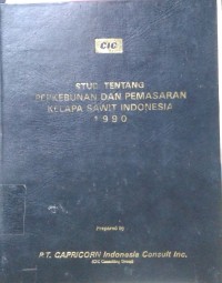Image of Studi tentang pemasaran dan prospek investasi kakao di Indonesia 1991