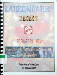 Image of Sumut Regional conference 2005: Commit to quality and never ending improvement is our key success