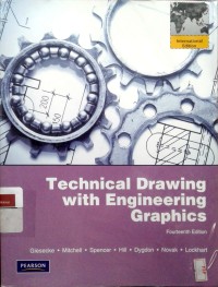 Image of Technical drawing with engineering graphics