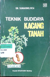 Image of Teknik budidaya kacang tanah