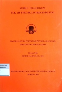 Image of Teknik listrik industri:modul praktikum