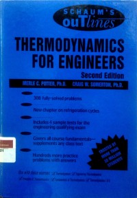 Image of Schaum's outlines of thermodynamics for engineers