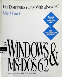 Image of Microsoft Windows and MS-Dos 6.2 user's guide